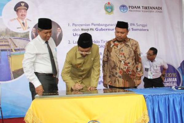 Plt Gubernur Sumut Resmikan Website dan Call Center Tirtanadi 1500-922
