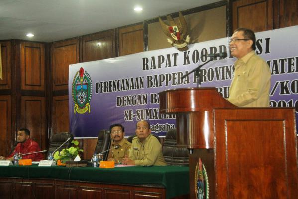 Sekda Sumut Buka Rakor Penerapan E-Planing Bappeda se-Sumut