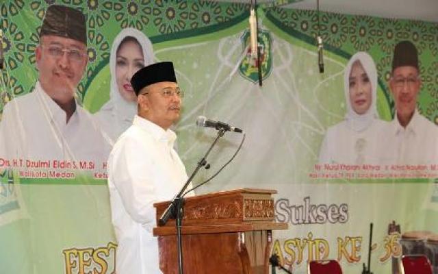 Walikota Berharap Seni Nasyid Dikembangkan Lebih Luas di Medan 
