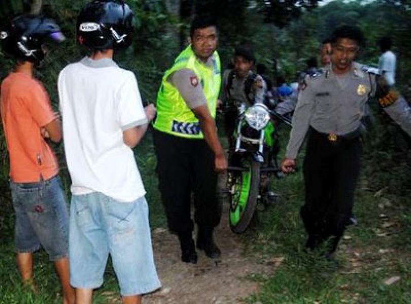 Peserta dan Penonton Balap Liar di STM Hulu Kocar-kacir