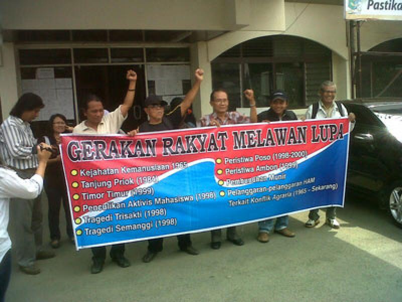 Gerakan Rakyat Melawan Lupa Tuntut KPU Klarifikasi Capres Pelanggar HAM