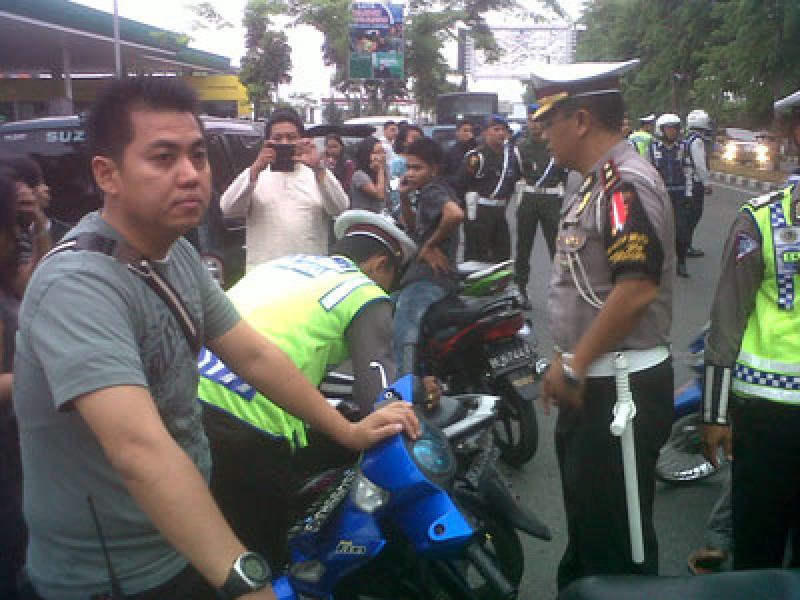 400 Personel Gabungan Razia Asmara Subuh di Medan