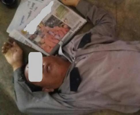 Asyik Baca Koran, Simamora Terjatuh dan Langsung Tewas