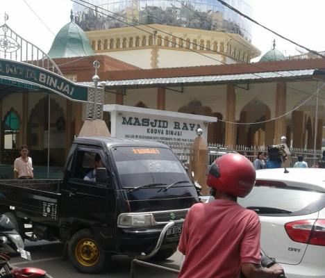 BKM Masjid Raya Binjai Berharap Kemacetan Jalan Wahid Hasyim Segera Diatasi