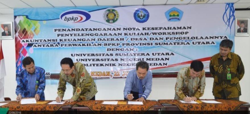 BPKP Sumut Gandeng Unimed dalam Pengelolaan Keuangan Desa