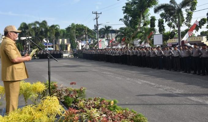 Bupati Irup Apel Gelar Pasukan Operasi Ramadniya Toba 2016