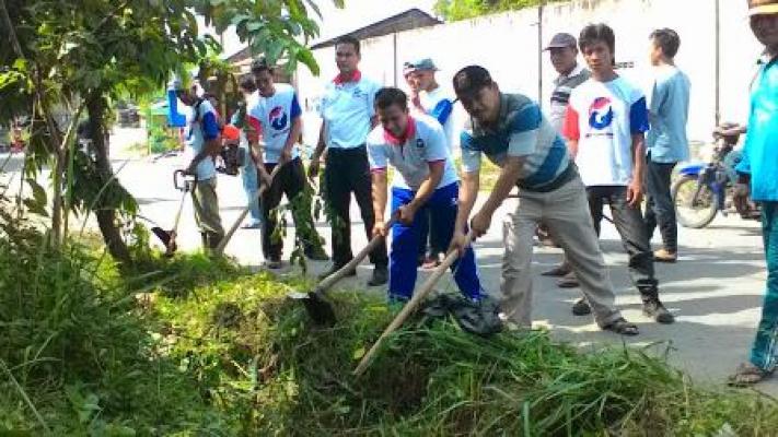 DPC Partai Perindo Tamora Gelar Gotong Royong