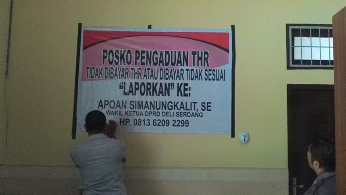 DPRD Deli Serdang Buka Posko Pengaduan THR Dibuka