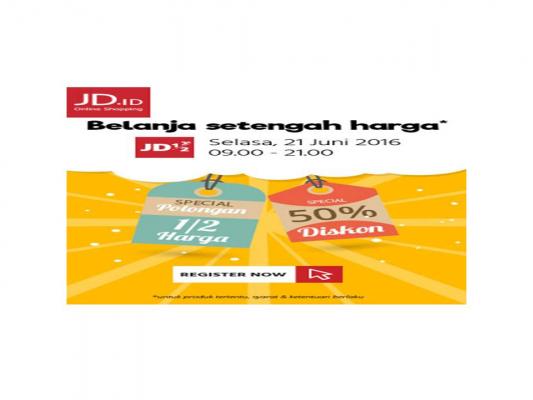 JD Half Sediakan 10.000 Produk dengan Setengah Harga