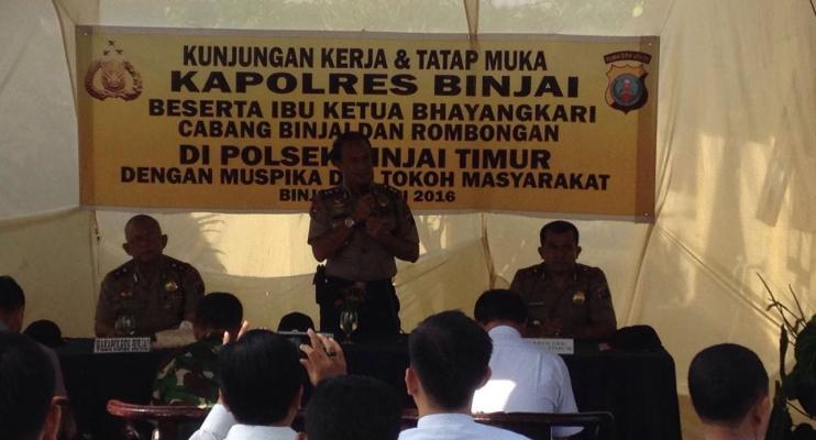 Kapolres Binjai Kunjungi Polsek Binjai Timur