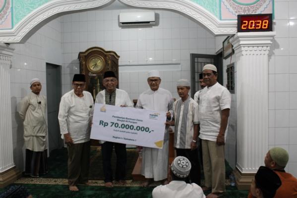 Mesjid Al-Furqan Setia Budi Terima Bantuan Rp 70 Juta dari BSM