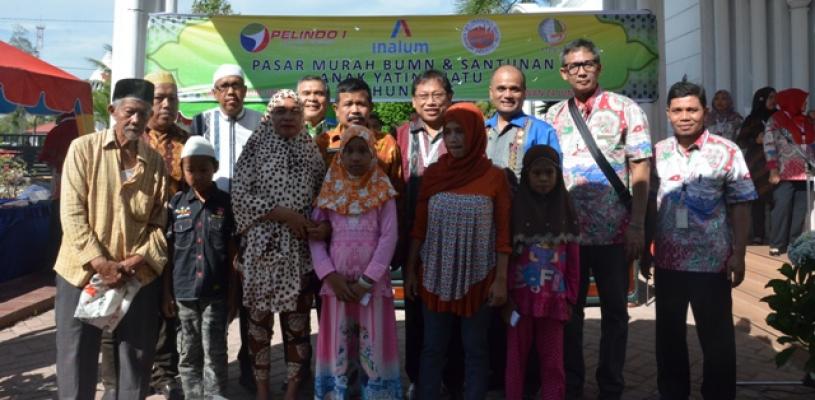 Pelindo 1 Gelar Pasar Murah dan Santuni Anak Yatim Piatu di 14 Cabang Pelabuhan
