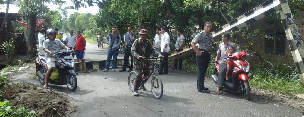 Polisi Kejar Pelaku Perubuhan Portal di Binjai