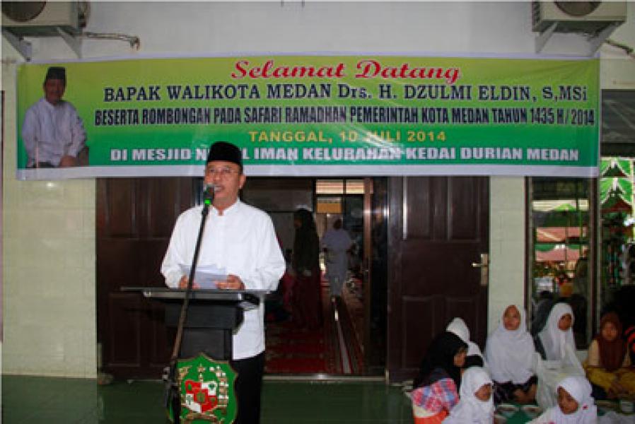 Walikota Medan Safari Ramadhan ke Medan Johor
