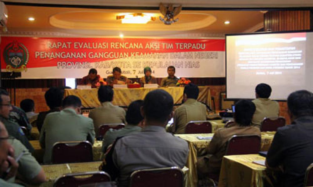 Wagub Sumut Gelar Rapat Evaluasi Penanganan Gangguan Keamanan di Nias
