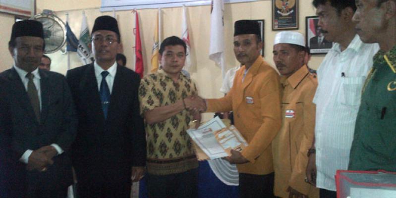 Hanura dan PBB Daftarkan M Yusuf Nasution-Imron Lubis ke KPU Madina