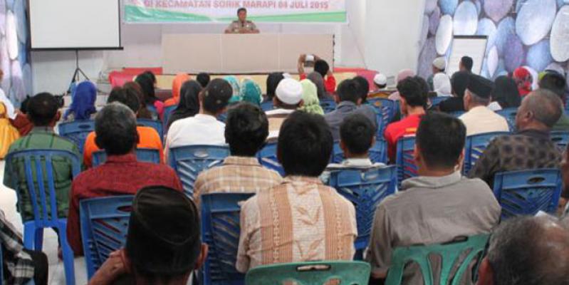 Sosialisasi Panas Bumi di Sibanggor, Kapolres Madina Berharap Tak Ada Lagi Pro Kontra