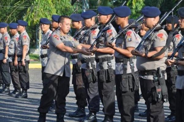 AKBP Nugroho Pimpin Apel Pagi Brimob Detasemen A Pelopor Poldasu 
