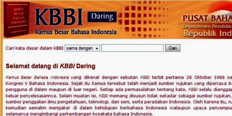 Badan Bahasa Kemendikbud Luncurkan KBBI Edisi IV Daring  