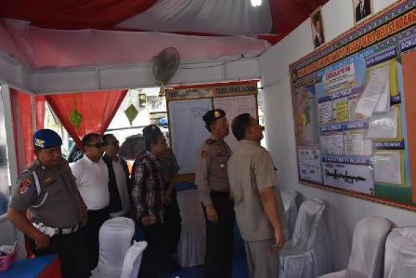 Bupati Deli Serdang Tinjau Kesiapan Pos Pam Ops Ramadniya Toba 2016