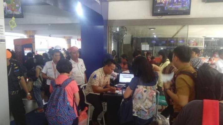 Hari Ketiga Lebaran, Stasiun KA Medan Masih Dipadati Pemudik