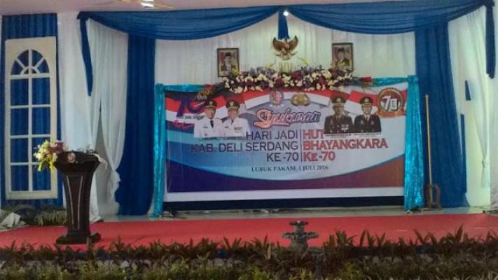 Pemkab dan Polres Deli Serdang Syukuran Hari Jadi