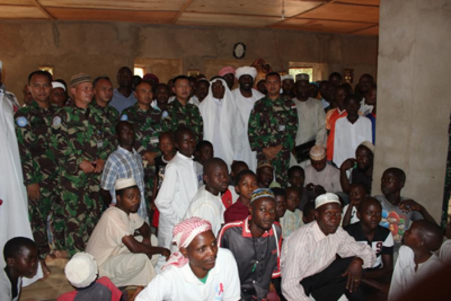 Kontingen Garuda XX-J Bantu Masjid Dungu Town di Kongo