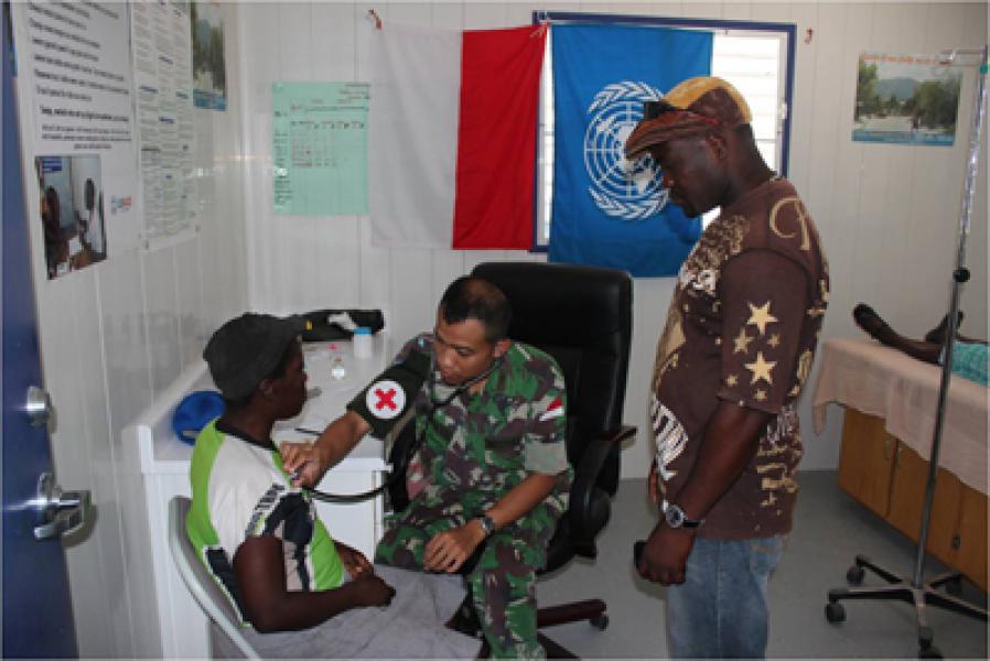 Satgas Kizi TNI di Haiti Gelar Pengobatan Gratis