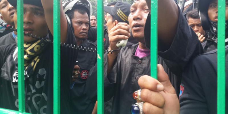Pemuda Sinar Syahid Demo Minta Arab Saudi Bebaskan 11 WNI