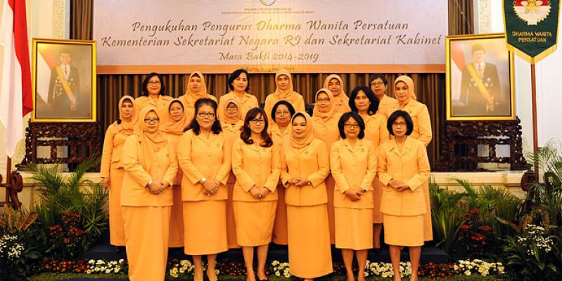 Pengurus DWP Sekretariat Kabinet 2014-2019 Dikukuhkan