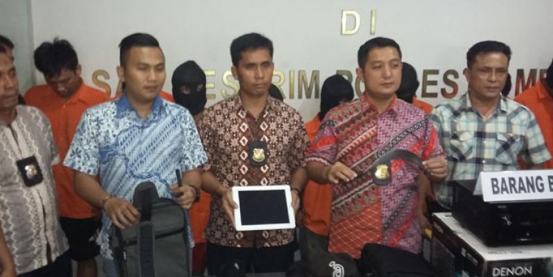 Polresta Medan Tangkap 10 Bandit Jalanan