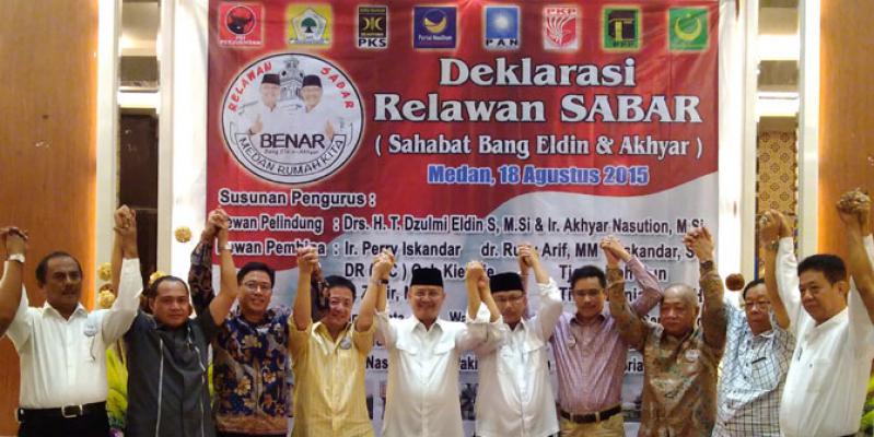 Relawan Sabar Dideklarasikan, Pengusaha: Eldin Berpengalaman Jaga Iklim Usaha