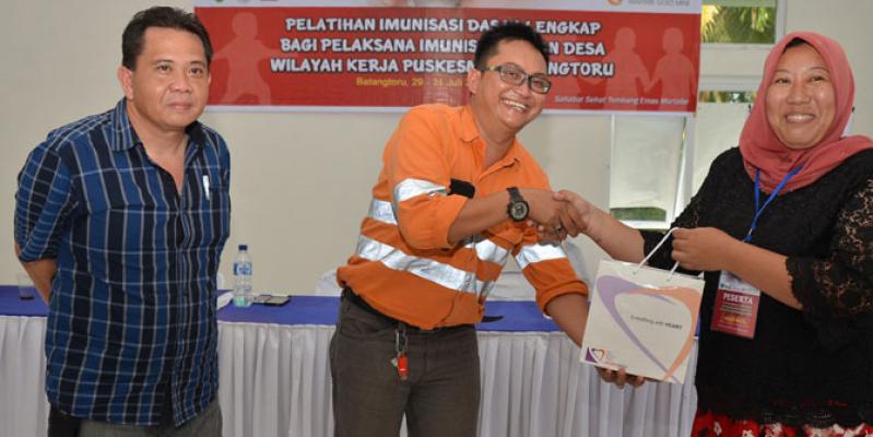 Tambang Emas Martabe dan Dinkes Tapsel Gelar Pelatihan Imunisasi Dasar Lengkap