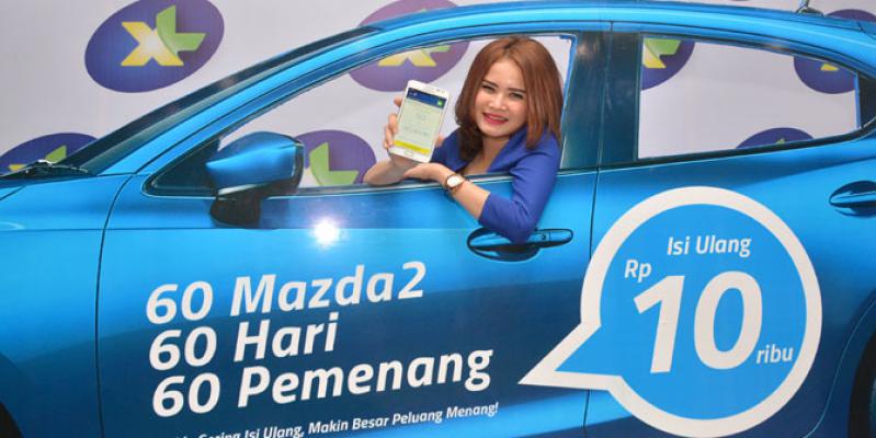XL Gelar Isi Ulang Berhadiah Mazda2