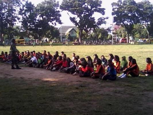 Latihan Paskibra Binjai Dipandu Kodim, Polwan, dan Dispora