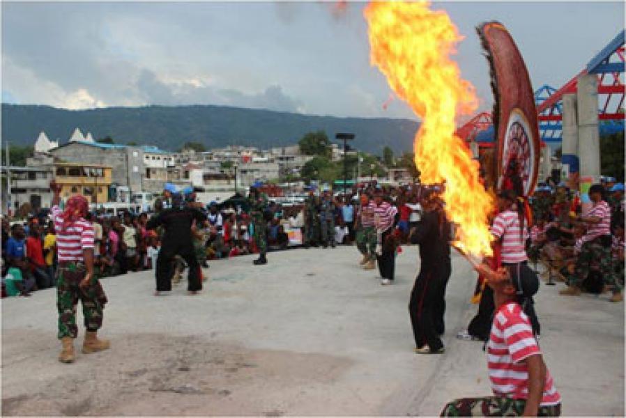 Reog Ponorogo Meriahkan Hari Perdamaian Dunia di Haiti