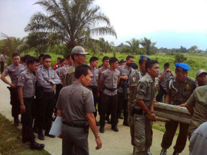Warga Dagang Kerawan Tolak Pemagaran Lahan Eks PTPN II Oleh Penggarap