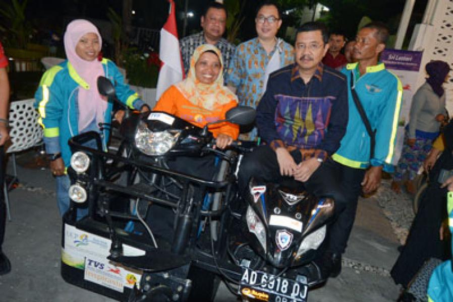 Sri Lestari, Wanita Tangguh Penyandang Disabilitas Asal Klaten Tiba di Medan