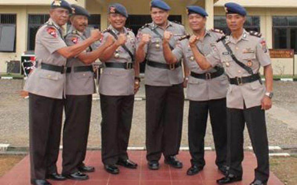 Wakaden dan Kasubden Detasemen C Satbrimob Polda Sumut Sertijab