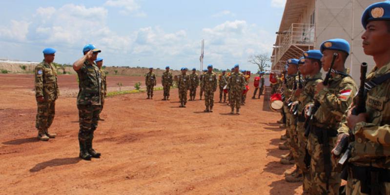 DFC Kunjungi Camp Garuda di Bangui
