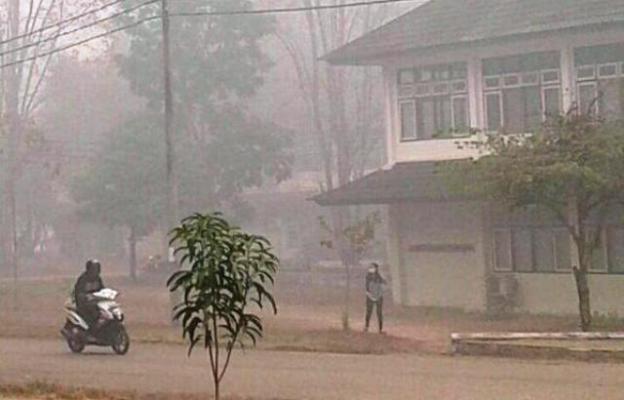 Hotspot Berkurang Tapi Jarak Pandang Tetap Buruk