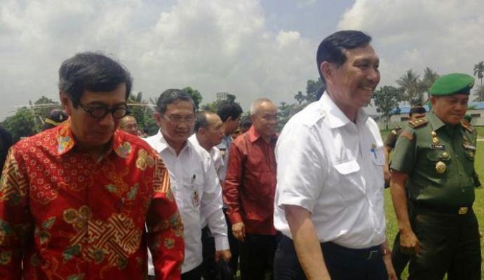 Menko Polhukam Luhut Panjaitan dan Menkumham Yasonna Laoly Hadiri Sinode Am Periode XX GKPI di Simalungun