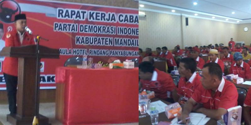 PDI Perjuangan Madina Rakercab Khusus Pemenangan Dahlan-Suheri