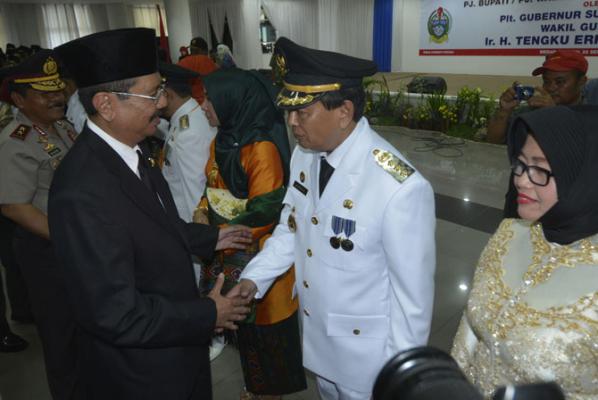 Plt Gubernur Sumut Lantik Abang Ipar Jadi Pj Bupati Sergai