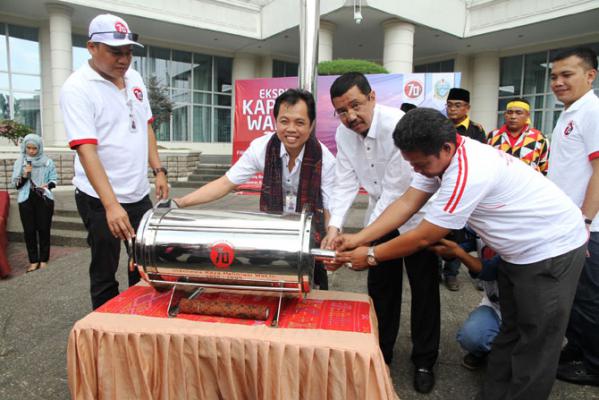 Plt Gubernur Sumut Sambut Tim Ekspedisi Kapsul Waktu