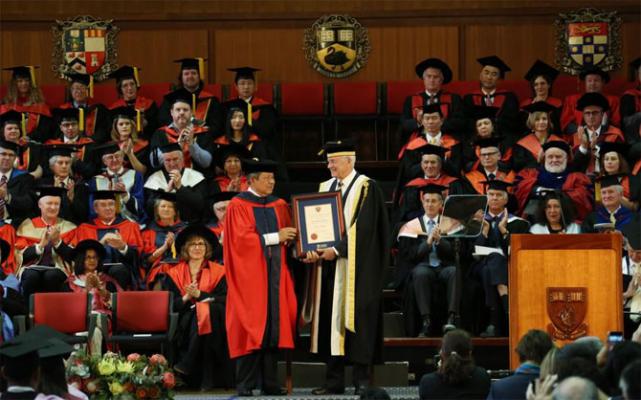 The University of Western Australia Anugerahi SBY Gelar Doktor Kehormatan