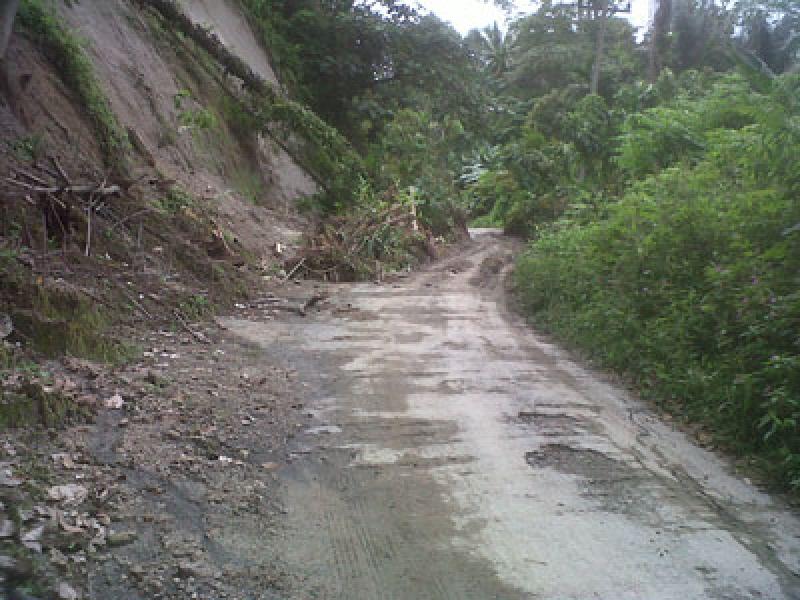 Jalan Biru-biru-Bandar Baru Rawan Longsor
