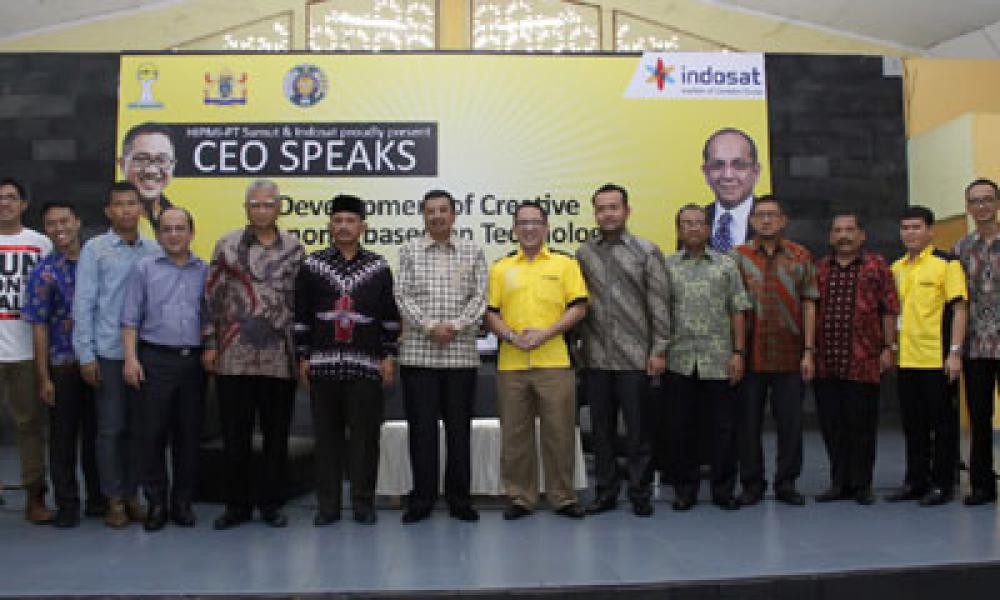 Kuliah Umum CEO Speaks Langkah Awal Kerjasama Mahasiswa-PT Indosat 