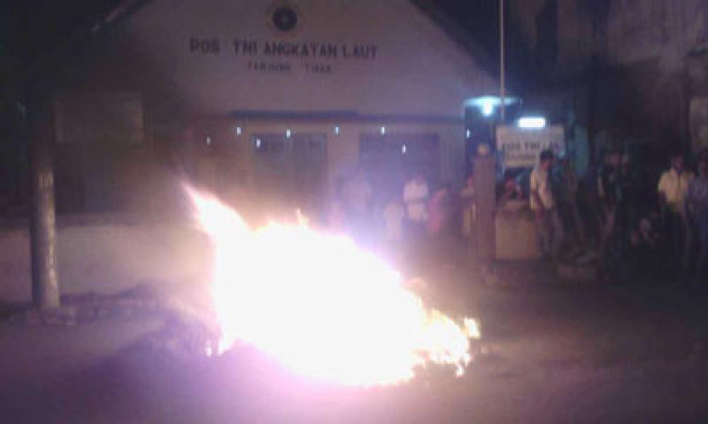 Penyelesaian Kasus Pembakaran Jaring Pukat Gerandong Libatkan Danlanal Tanjung Balai