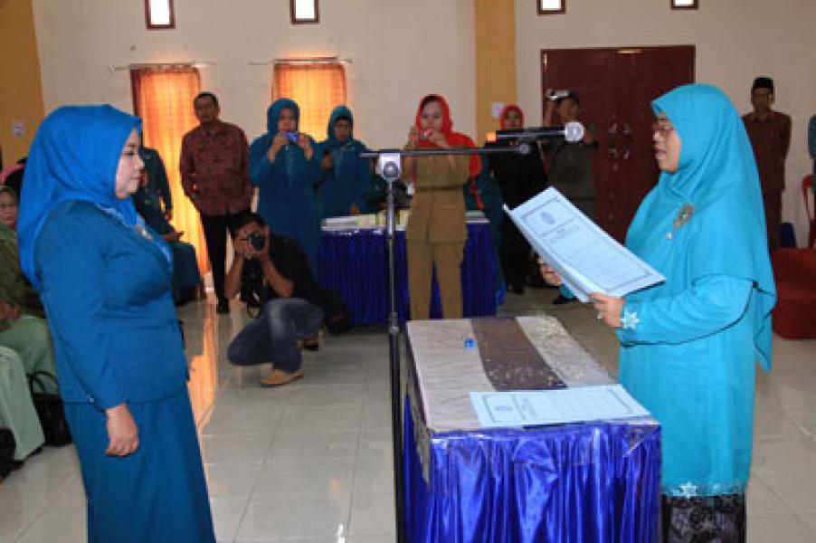 Sutias Lantik Siti Aisyah Siregar Jadi Ketua TP PKK Paluta